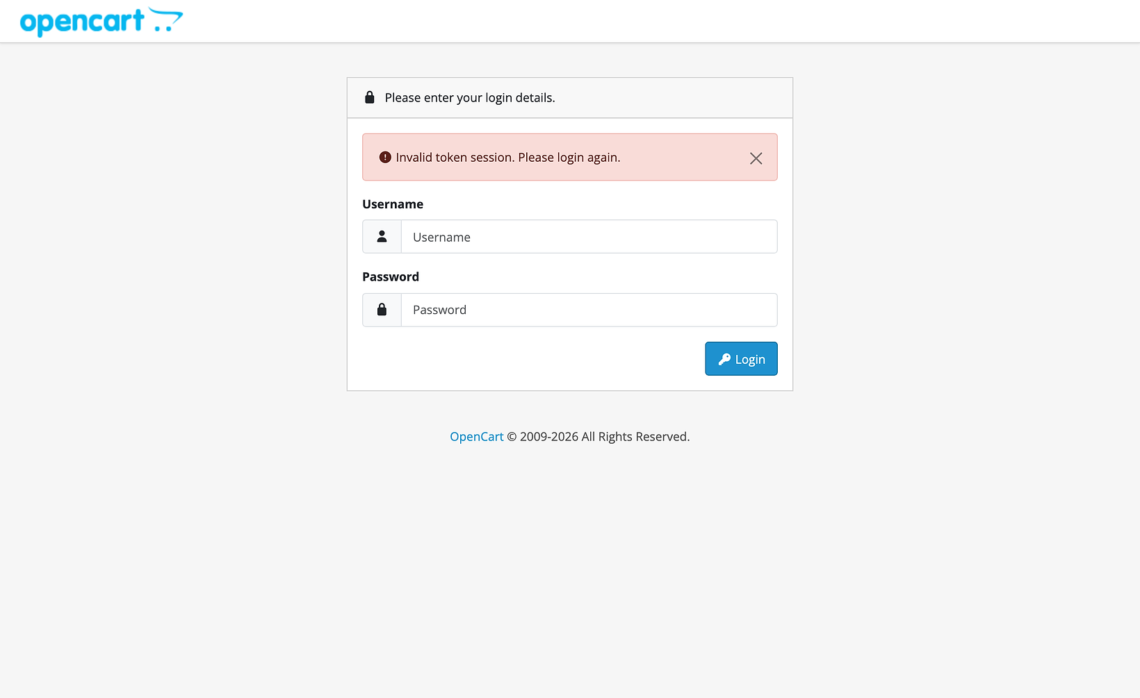 The Extension Installer page of OpenCart 4.1.0.4 with the blue upload button at the top right and a list of extensions: ManteIQ Connector 1.0.0 with an orange minus button, and four greyed example extensions with a green plus button.
