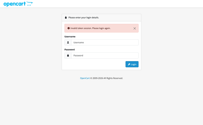 The Extension Installer page of OpenCart 4.1.0.4 with the blue upload button at the top right and a list of extensions: ManteIQ Connector 1.0.0 with an orange minus button, and four greyed example extensions with a green plus button.